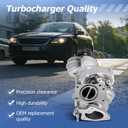 WFLNHB K03 Turbo Turbocharger Replacement for Mini Cooper/Clubman S R55 R56 R57 R58 R59 1.6L 53039880163 53039880118