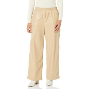 Velvet by Graham & Spencer Women's Jenna Straight Leg Leather Pants, XS 