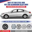 16" Hubcaps for Accord 2008 2009 2010, 16 inch Wheel Rims Cover for 2011 2012 Honda Accord Sedan, R16 Steel Wheels Hub Caps, Bolt On Installation, 4 Packs, Lacquer