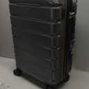 Coolife Luggage Suitcase Carry-on Spinner TSA Lock USB Port Expandable (only 28) Lightweight Hardside Luggage (Gray, S(20in_carry on))