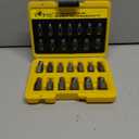 Topec Easy Out Screw Extractor Set 13-Piece, Multi-Spline Easy Out Bolt Extractor Kit, CR-MO Steel Hex Head Remover for Stripped, Broken, Rounded, Rusted Bolts, Screws and Nuts