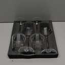 BACLIFE Hand Blown Red Wine Glasses Set of 4  15 oz Premium Crystal Wine Glasses With Long Stem  Unique Wedding Gift, Daily Use