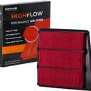 HIGHFLOW High Performance, Pre-Oiled Disposable Engine Air Filter PA99211X | Fits 2016-2024 Nissan TITAN XD, 2017-2021 NV3500, NV2500