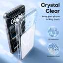 TAURI Original Design for iPhone 17 Pro Case, Compatible with MagSafe with Screen Protector, Anti-Yellowing Military-Grade Protection Shockproof Magnetic iPhone 17 Pro Case, Clear White