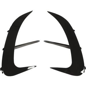 Rear Bumper Spoiler,ABS Rear Bumper Air Vent Cover Spoiler Lower Side Air Vent Frame Cover Trim for Benz C Class W206 Line 2021 and (Glossy Black)
