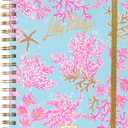 Lilly Pulitzer Large Monthly Planner August 2025 - December 2026, Monthly Agenda & Calendar, Stickers, Pockets, & Spiral Binding (Royal Coral)