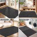 BEQHAUSE Door Mats 32x48, Dirt Trapper Doormats Indoor, Non-Slip Washable Entryway Rugs, Super Absorbent Welcome Mat for Front Door, Mud Shoes & Paws, Dark Grey