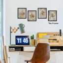 3 x TLESKE Vintage Fall Leaves Pumpkin Posters Prints Unframed 8x10 Set of 4, Autumn Rutsic Maple Oak Leaf Wall Art Prints Decor for Farmhouse Bedroom Living Room, Thanksgiving Wall Pictures (10L" x 8W")