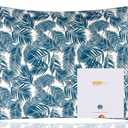 ZIMASILK 100% Pure Mulberry Silk Pillowcase for Hair and Skin Health,Both Sides 19 Momme Silk Floral Print,1pc (Queen 20''x30'',Blue Leaves)