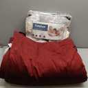 CozyLux King Size Comforter Set Burgundy - 7 Pieces Bed in a Bag King, Luxury Soft Bed Set for All Seasons, Bedding Set with Down Alternative Comforter, Sheets, Pillowcases & Shams