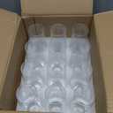 FAWLES Stemless Champagne Flutes Set of 12, Crystal Glass, 8 oz Champagne Glasses, Prosecco Mimosa Glasses Set