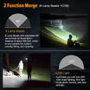 Headlamp Rechargeable, 500 Lumen Super Bright Motion Sensor LED HeadLamp, Headlamp Flashlight with White Red Lights, 6 Modes Lightweight Waterproof Head Lamp for Outdoor Running, Camping Hiking (Y013-2Pack)