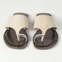 The Drop Women's Camilla Wide Thong Sandal (10, Clay)