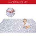 Baby Play Mat 50" X 50" Playpen Mat Fit for Hiaksedt and Orian Baby Playpen, One-Piece Crawling Mat Non Slip Padded Kids Playmat for Floor 50x50 Inches
