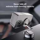 Magnetic Car Phone Mount for iPhone 16/15 Pro Max/Samsung S24 - Ultra-Strong Vacuum Suction, No Residue, 360 Adjustable, Universal Fit Tesla/Toyota/Honda (Windshield)