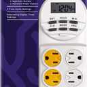 Coralife Aquarium Fish Tank 8-Outlet 24/7 Digital Power Center Timer (1875 W / 10.25 IN)