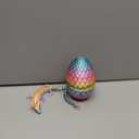 Dragon Eggs with Dragon Inside, 3D Printed Surprise Funny Gifts for Kids, Articulated Dragon Fidget Toys for Adults, Executive Desk Toys Office Room Dcor (Pastel Rainbow, M-Size) (M (H:5.8 inches))