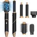 Blow Dryer Brush, 5 in 1 Hair Dryer Brush with Detachable Air Styler, Negative Ionic Hair Dryer with Attachments for Women Volumizer, Straightener, Drying