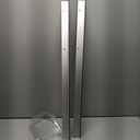 Metal Door Draft Stopper, 36 Inch Under Door Sweep Bottom Blocker with Rubber Seal Strip, Aluminum Sweeps for Home Doors Rodent Proof, Silver