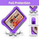 Kids Case for 10inch Tablet,(Compatible 13th/11th Generation,2023/2021 Release),Shockproof Kid-Proof Cover with Protector Handle Stand Incompatible iPad Samsung TCL 10 inch Tablet. (Purple)