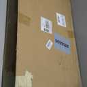 ZJSF Freestanding Indoor Dog Gate for House Foldable Wood White Puppy Gate for Doorways Pet Gate for Stairs Extra Wide Pet Fence 32" Height 6 Panels