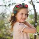 Hoteam 100 Pcs Self Hinge Plastic Hair Clips Hair Barrettes for Girls Bows Clips Flower Barrettes Retro Assorted Hairs Accessories Set for Toddler Baby Girl(Cool)