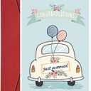Wedding Card, Bridal Shower Card, Funny Wedding Cards for Bride and Groom, Engagement Congratulation Cards for Couple
