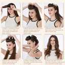 Heatless Curls Overnight, 5 Pcs Heatless Hair Curlers to Sleep in Soft Overnight Blowout Rods No Heat Hair Rollers Curling Rods for Women Blowout Look Long Hair - Brown