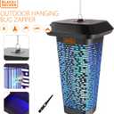 BLACK+DECKER Bug Zapper & Fly Trap-Mosquito Repellent- Gnat Killer Indoor & Outdoor Electric UV Bug Catcher for Insects- 2 Acre Coverage for Home, Deck, Garden, Patio Commercial Strength
