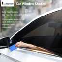4-Pack Car Window Shades with Insect Screen, UV Blocking & Breathable Mesh, Universal Fit for 96% Cars, for Baby Kids Travel Camping, Heat Insulation & Privacy Protection