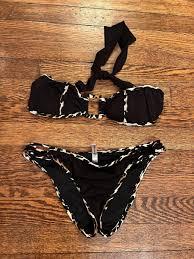 Eomenie Bikini Set for Women Underwire Push Up Two Piece Bathing Suit Color Block Swimsuit Swimwear Size 2XL