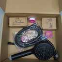 Hibbent Upgraded 5-spray 13'' Shower Head, High Pressure Rainfall Shower Head, Dual Showerhead Combo with 10-mode Handheld Spray, 12'' Adjustable Extension Arm, 71'' Hose, Showerhead Holder, Chrome