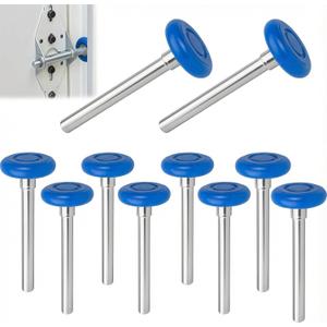 10 Pack 7" Stem Blue 2" Nylon Garage Door Roller with Protective Sealed-Cap(Dustproof), Ultra Quiet & Long-Lasting, Commercial High Load Capacity, Double Sealed Bearings