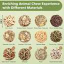 Bunny Chew Grass Balls, Rolling Chew Toys for Small Animals, Improving Dental Health, Natural Chew Grass Toys for Rabbits, Guinea Pigs, Chinchillas, Hamsters, Mice (16 Pcs)