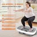 Vibration Plate Exercise Machine, Vibrating Plate for Lymphatic Drainage, Shake Plate Whole Body Vibration Plate Platform, Fitness Equipment for Weight Loss Fat Burner for Women Men