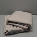 MIULEE 100% Blackout Linen Textured Curtains for Bedroom Solid Thermal Insulated Natural Beige Grommet Room Darkening Curtains & Drapes Luxury Decor for Living Room Nursery 62 x 96 Inch (2 Panels)