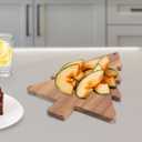 Amosfun Christmas Tree Charcuterie Board Xmas Cutting Board Fruit Tray Wooden Cheese Appetizer Tray Sushi Serving 9.5 x 15 Inch