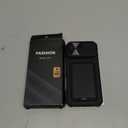 SSLOTSCASE for iPhone 16 Pro Max Case with Card Holder & Kickstand & Slide Camera Lens Cover, Silicone Edge Protection Rugged Heavy Duty Phone Case Cover for iPhone 16 Pro Max 6.9'' 2024, Black