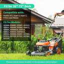 607407 604255 Lawn Mower Deck Spindle Compatible with Hustler ATZ Super S Super Z X One Zero Turn Mower, Fit for 36" - 72" Deck, 1 Pack