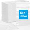 1200pcs Clear Plastic Bags, 5" x 7" Jewelry Bags, 2 Mil Thick, Zip Seal Poly Baggies for Travel, Storage, Packaging
