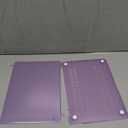UESWILL Smooth Soft Touch Matte Hard Shell Case Cover Compatible with MacBook 12 inch with Retina Display (Model: A1534) + Microfibre Cleaning Cloth, Purple
