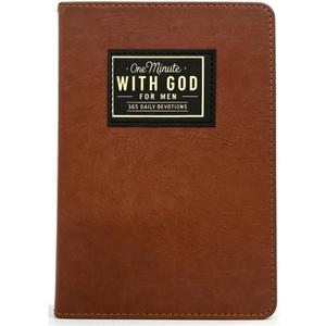 One Minute with God for Men, 365 Days of Daily Prayer Brown Book, 2026 New Bible Prayer Tracking Diary