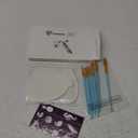 Thenshop 42 Pcs Face Paint Stencils Kits Includes 28 Reusable Facial Painting Stencils with 4 Stickers 10 Painting Brushes Plastic Tattoo Templates for Kids Halloween Party Makeup(Classic Style)