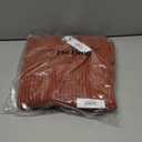 The Drop Women's Marcy Ribbed Polo Top (X-Large), Rust