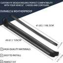 Hood Protector with Tailgate Protector Compatible with 2007-2018 Jeep Wrangler JK Hood Deflector Waterproof Bug Deflector Stone Guard