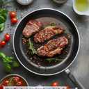 Cook N Home Nonstick Frying Pans Set 3 Piece, 8, 9.5, 11-Inch Kitchen Cooking Skillets Saute Fry Pan Induction Compatible, Turquoise