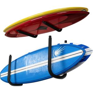 SUP Paddleboard Storage Rack, Surfboard Wall Mount and Kayak Rack for Garage Ceiling Wall Storage,Heavy-Duty Indoor Board Paddle Organizer, 50 lbs Max,Hang 1-3 Surf or SUP Boards