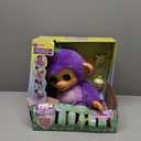 Care n Cuddles Interactive Baby Monkey, Sunny (Purple), Toys for 3 Year Olds, 150+ Sounds and Reactions, Heart Lights Up