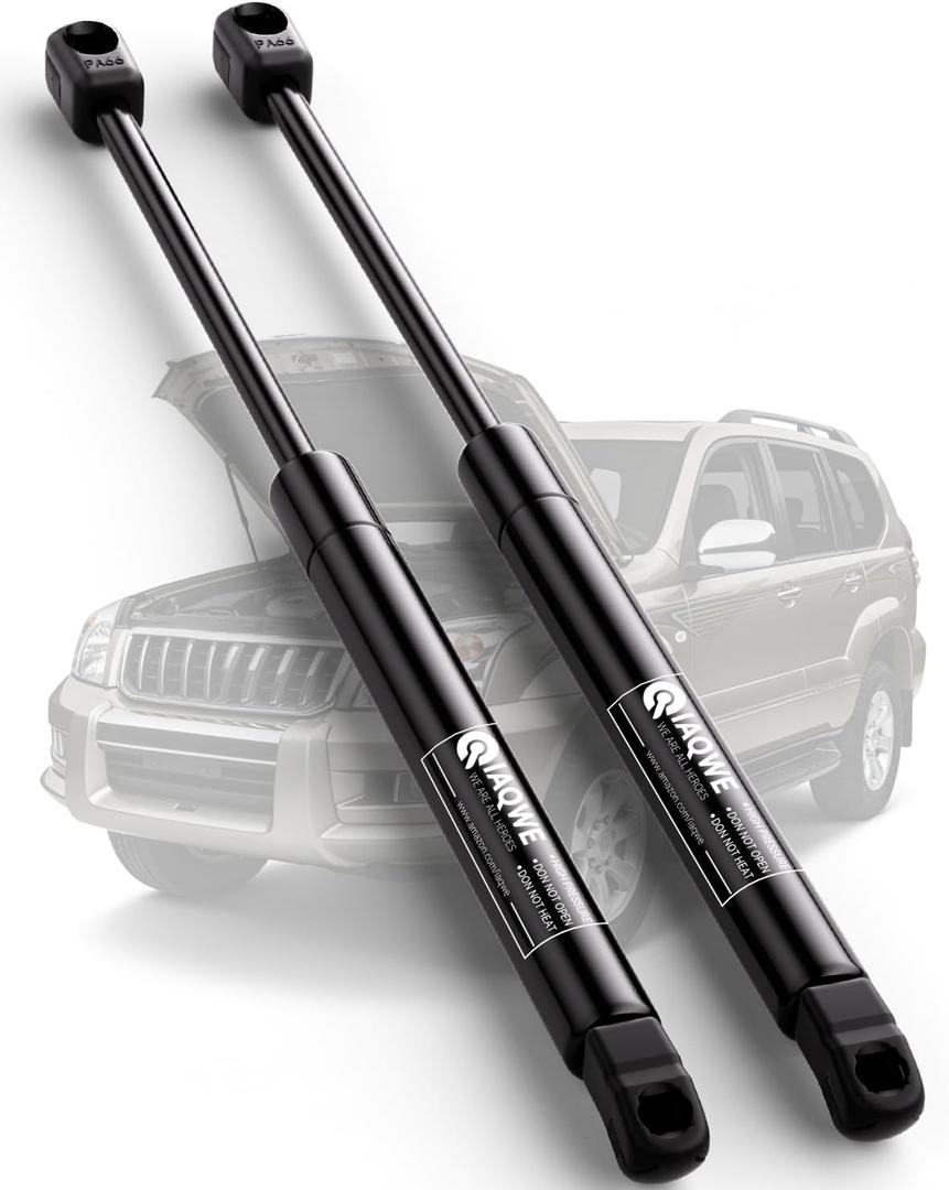 IAQWE Hood Struts for Lexus GX470 & Toyota 4Runner 2003-2009, 6228 Front Bonnet Lift Support Shocks Fits Lexus GX470 & Toyota 4Runner Base, Limited, SR5 Sport Utility 4-Door Engine Cover, 2 Pcs