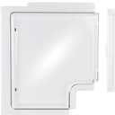 4701-00 RV Screen Door Slide Panel Replacement Clear Plexiglass, 4700-00 Stopper and RV Screen Door Parts,Compatible with Dexter RH (Right Hand) Series 5050 Radius Corner Upgraded Screen Door